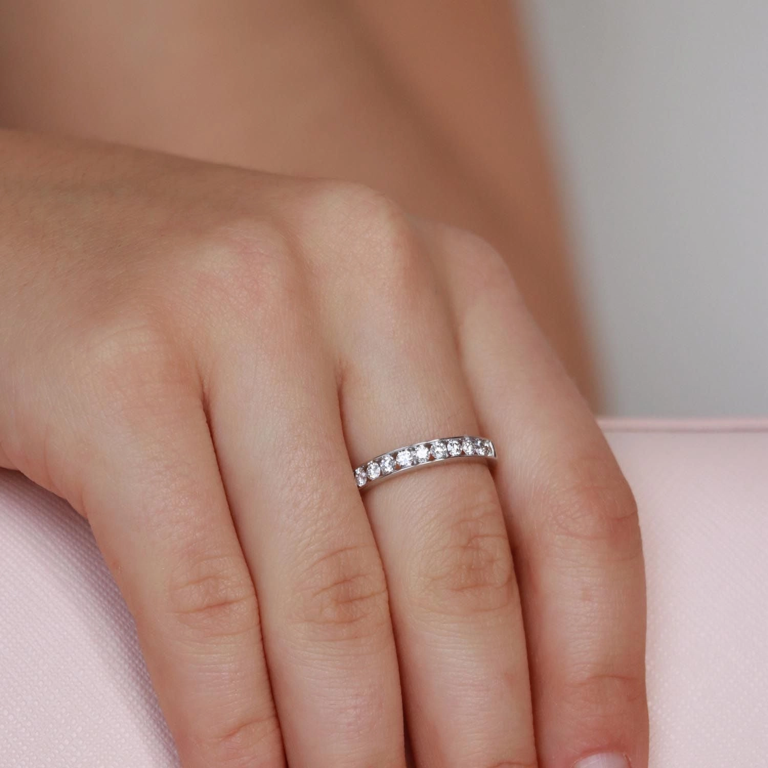Band Ring with 0.5ct Diamond In 9K Gold