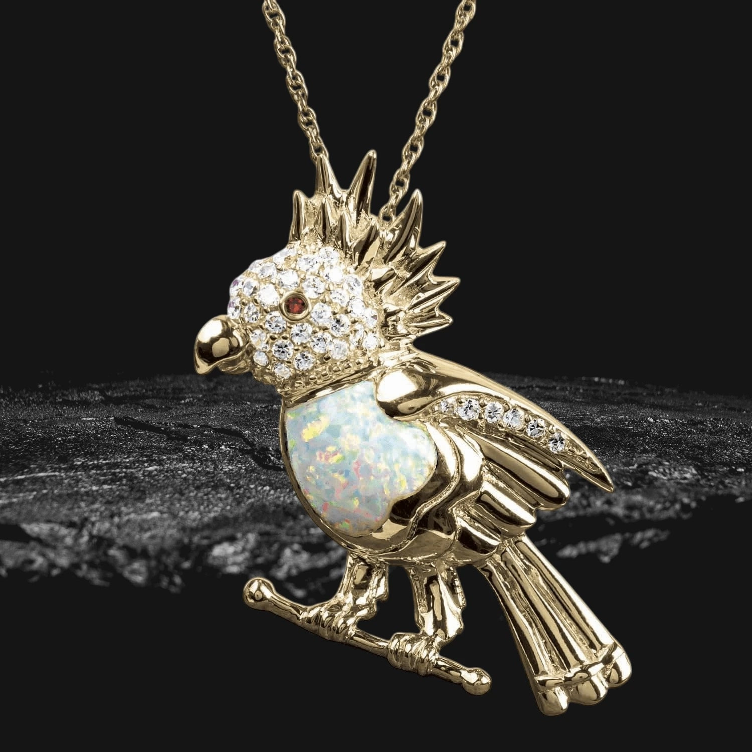 Birdsong Yellow Gold Pendant