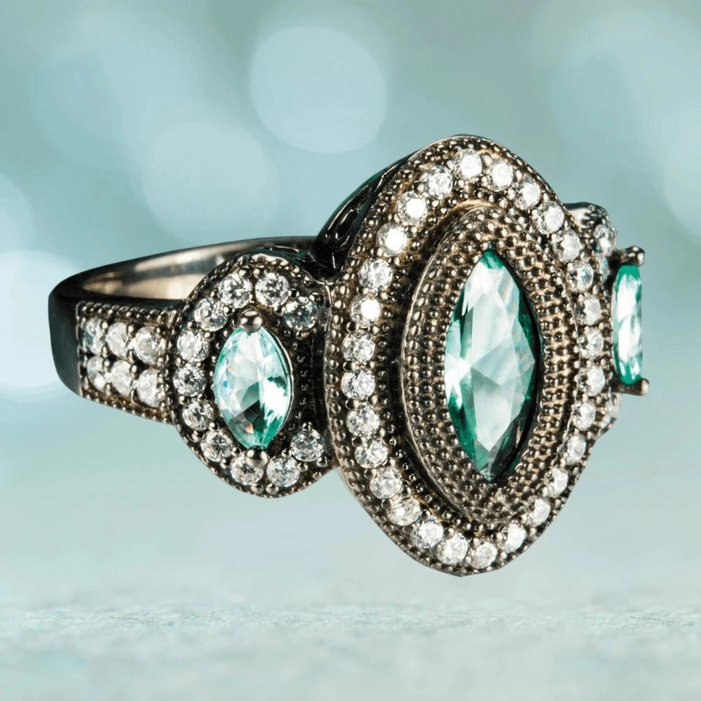 Black Orchid Ring