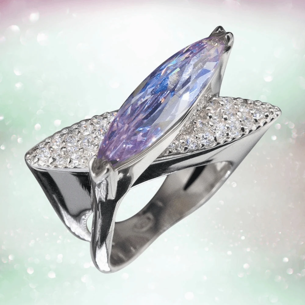 Blue Sculpture Ring