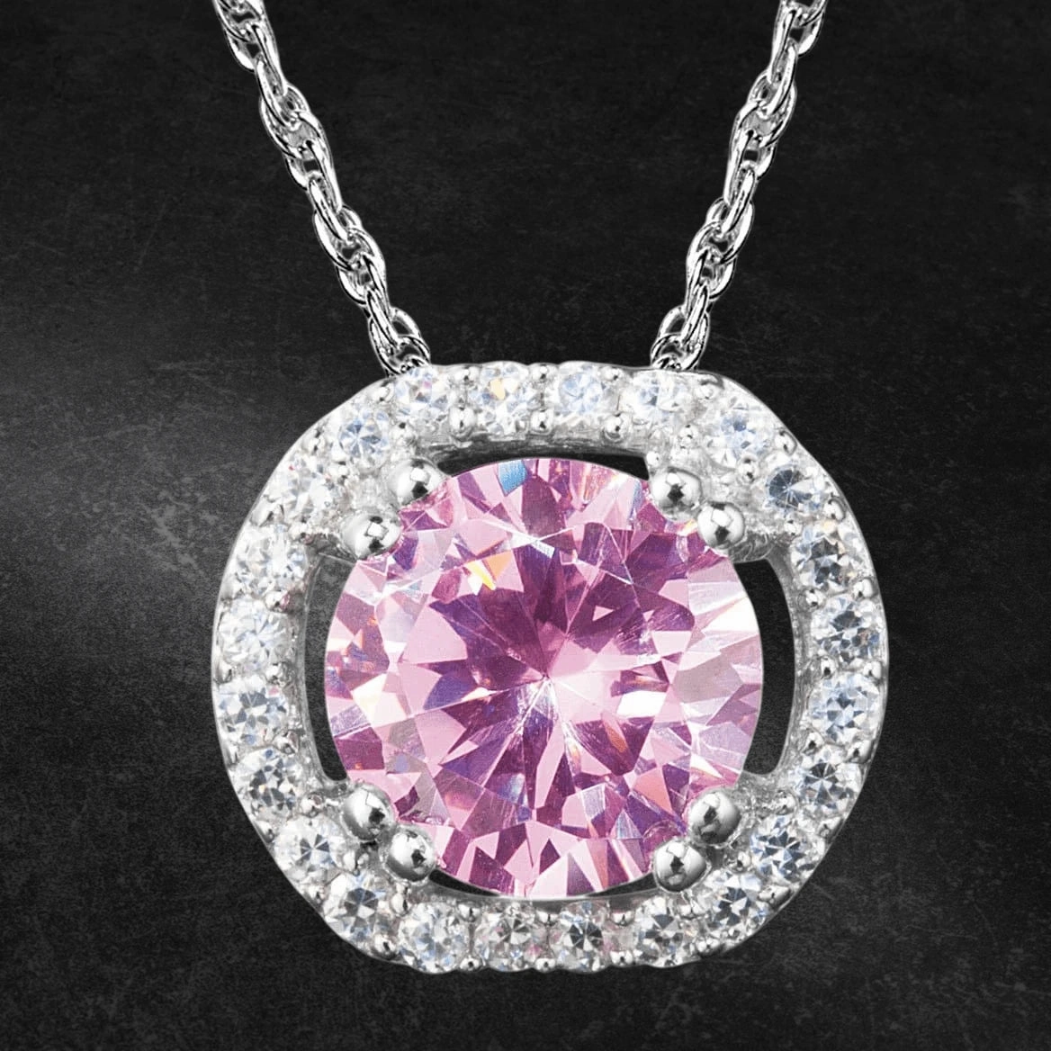 Blush Halo Pendant