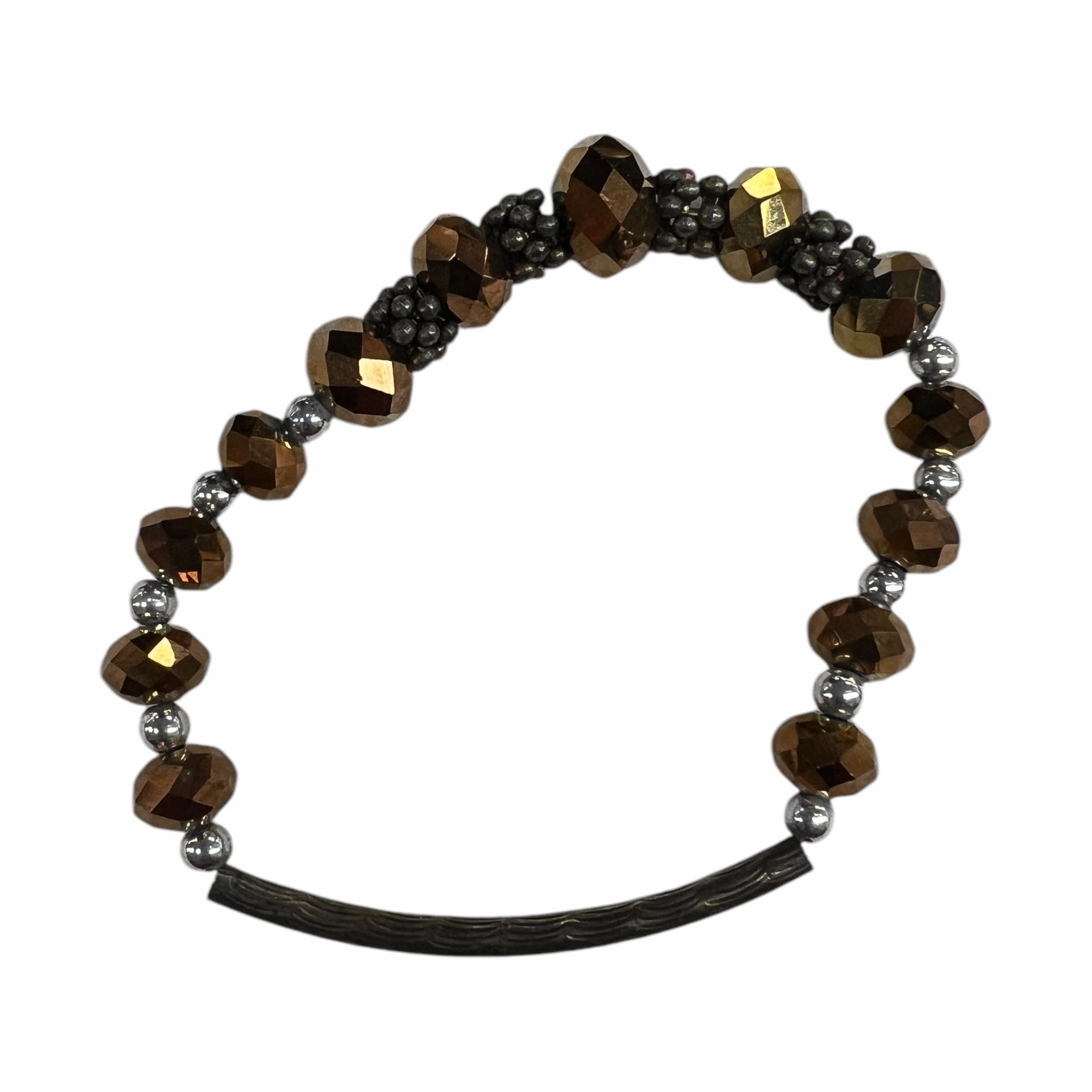Bracelet Beaded By A New Day In Bronze