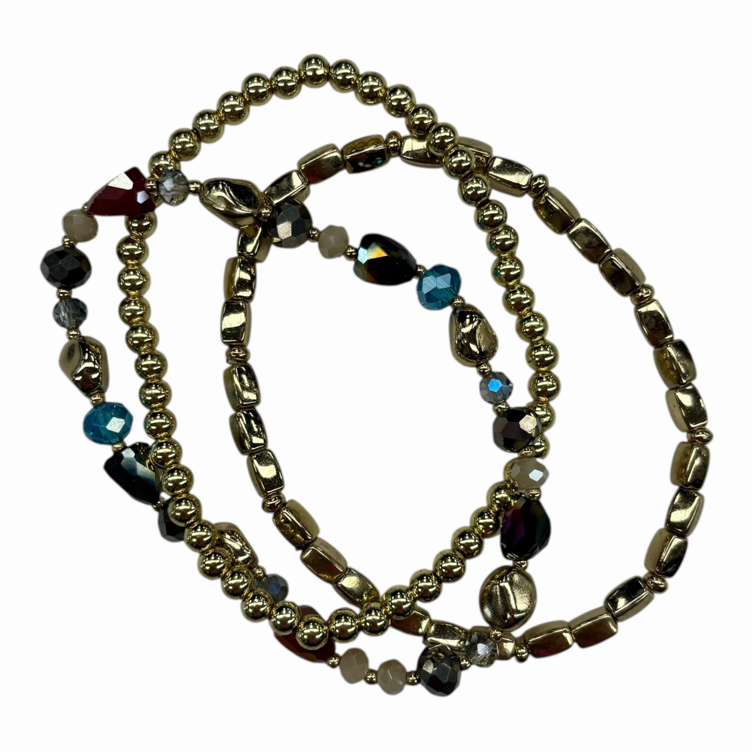 Bracelet Beaded By Clothes Mentor In Gold