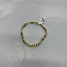 Bracelet Beaded By Cmc 18kt Plated Over Stainless Steel