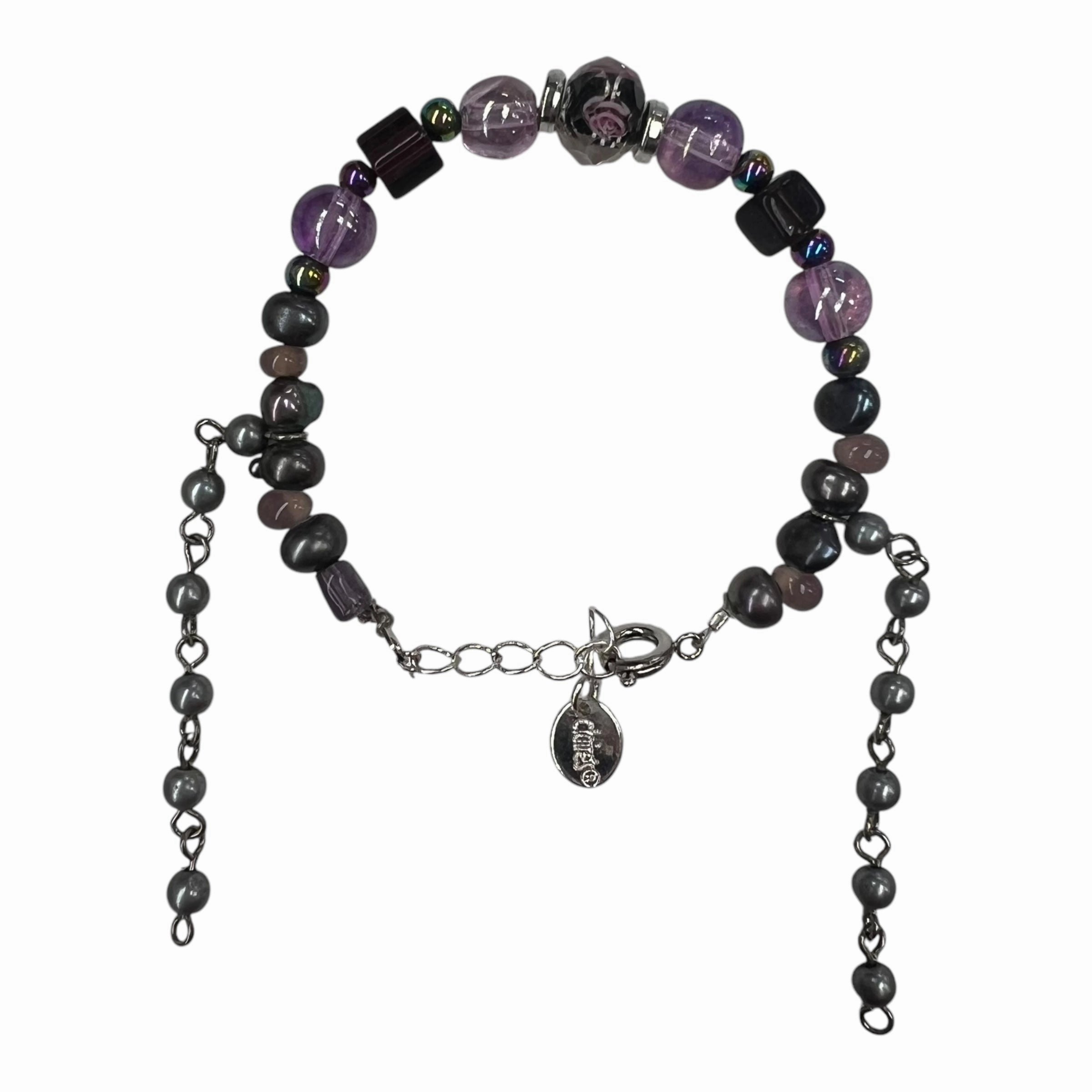 Bracelet Beaded By Cmf In Purple