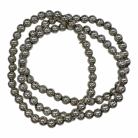 Bracelet Beaded By Cmf In Silver, Size:03 Piece Set