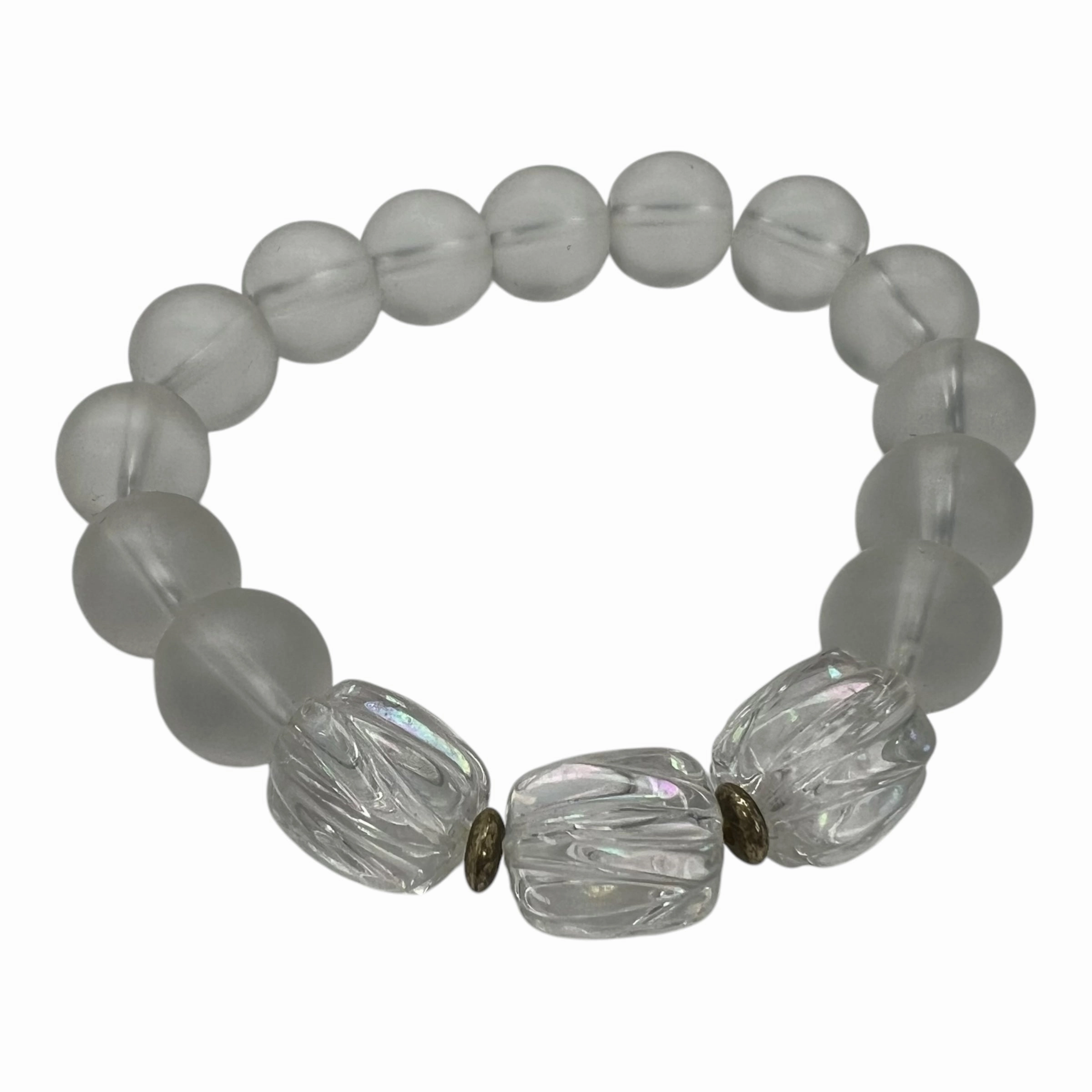 Bracelet Beaded By Plunder In Clear