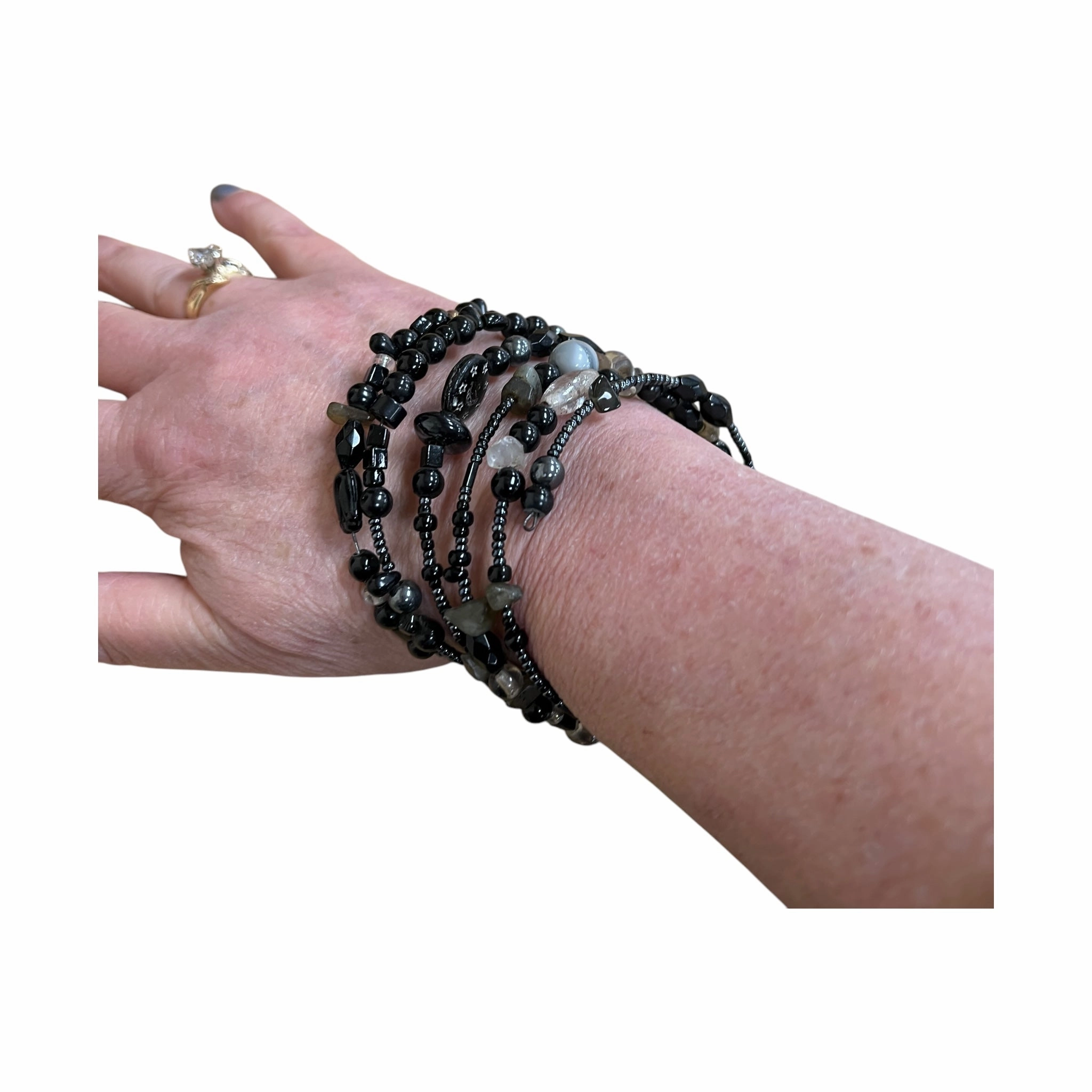 Bracelet Beaded  In Black