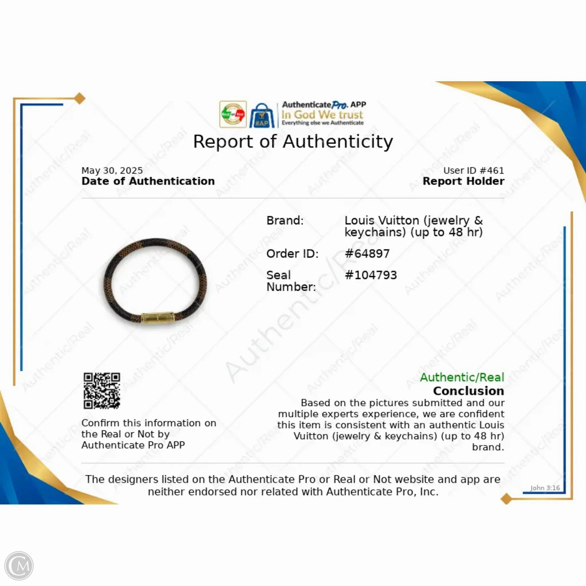 Bracelet Luxury Designer By Louis Vuitton