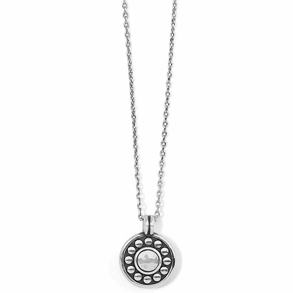 Brighton Pebble Dot Medali Petite Reversible Necklace