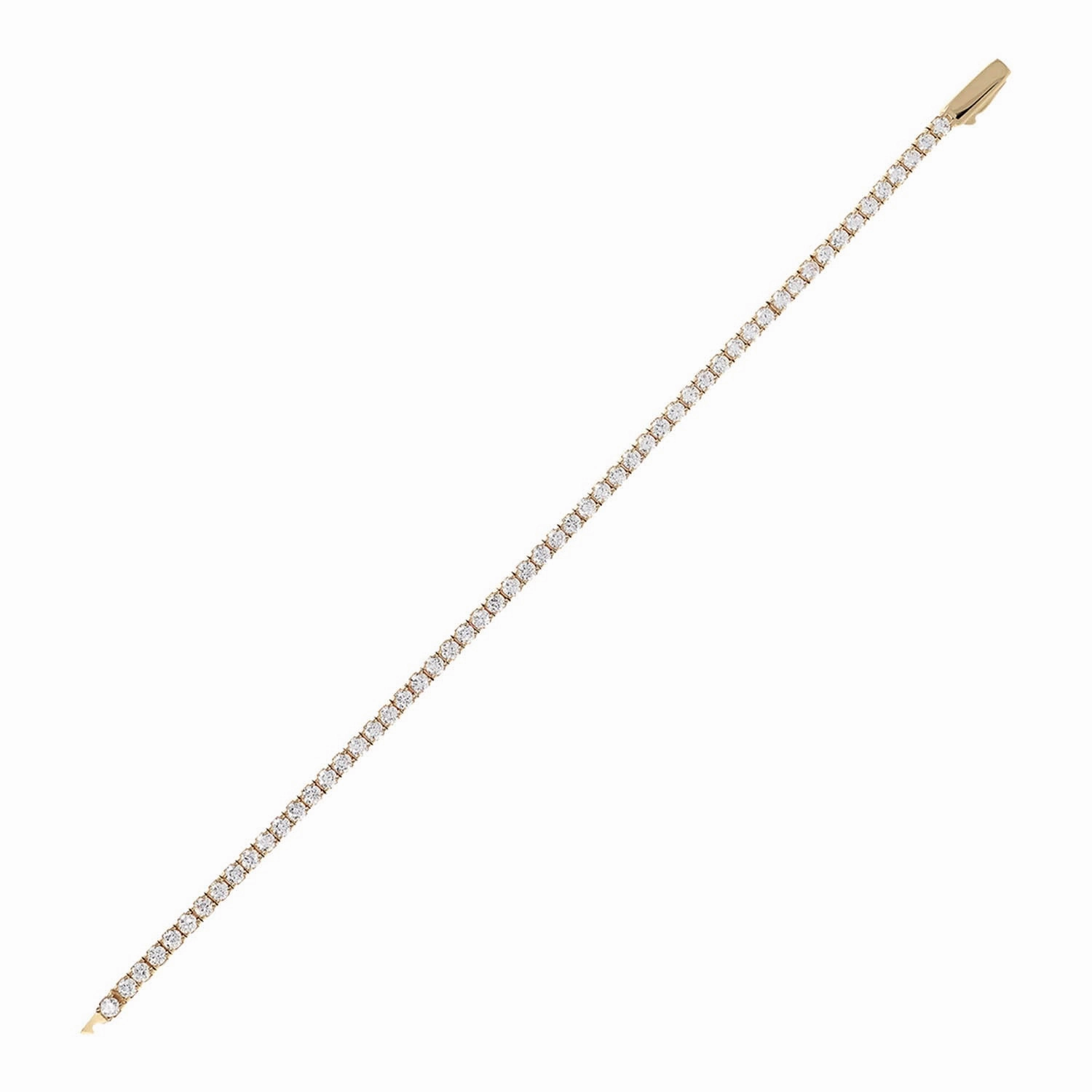 Bronzallure Golden Cubic Zirconia Tennis Bracelet