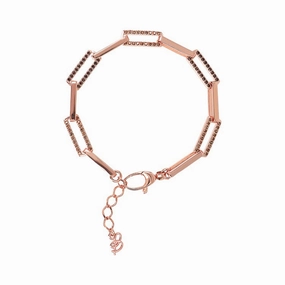 Bronzallure Miss Bronzallure Cubic Zirconia Paper Link Bracelet 18 2.5cm