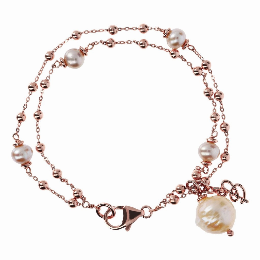 Bronzallure Pearl Rosary Bracelet