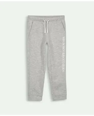 Brooks Brothers Boys Cotton Fleece Pull-On Jogger Pants Grey Brooks Brothers