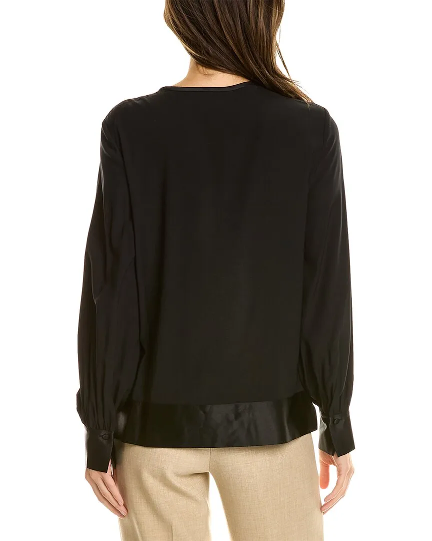 Brooks Brothers Silk-Blend Blouse