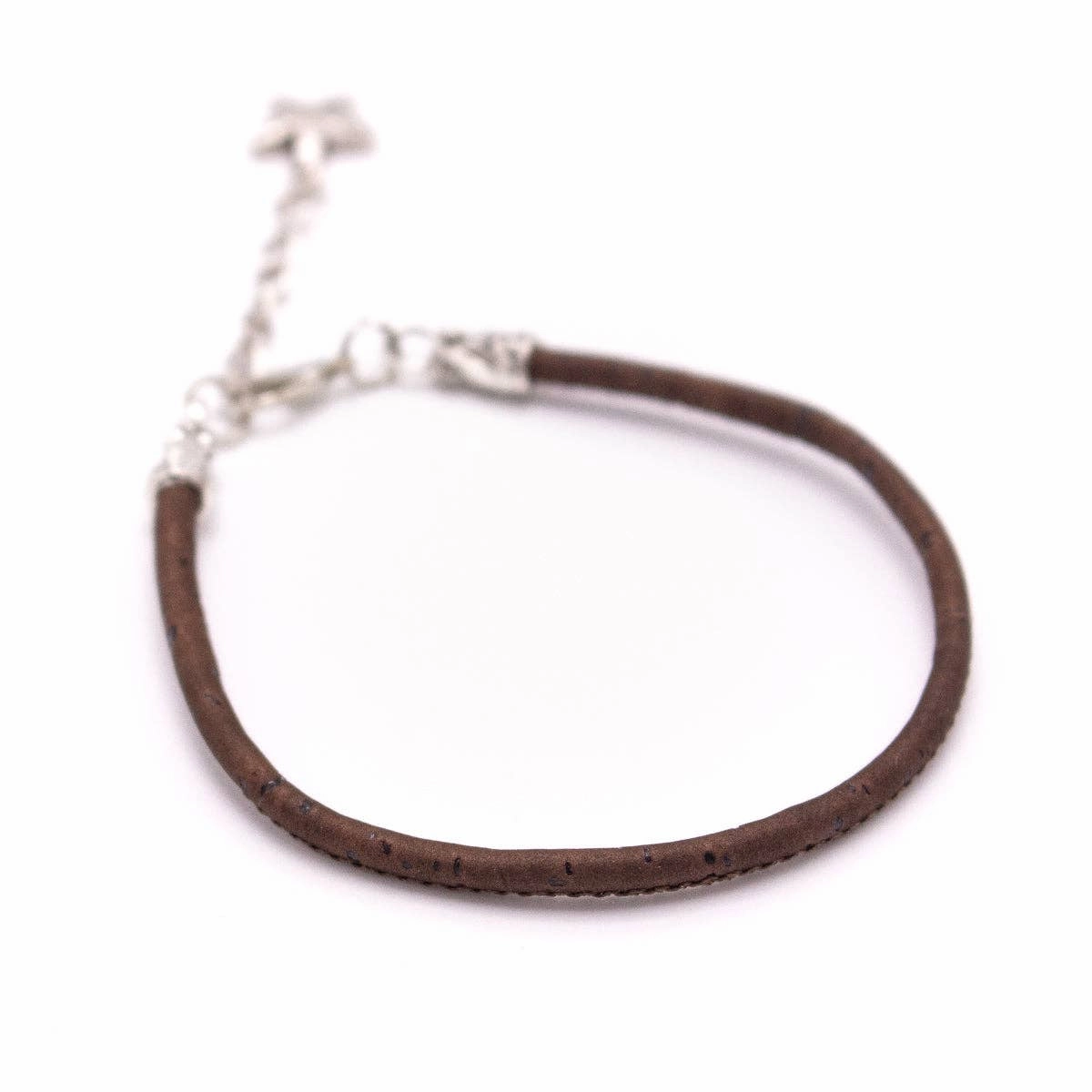 Brown cork cord Handmade bracelet BR-02-B-10