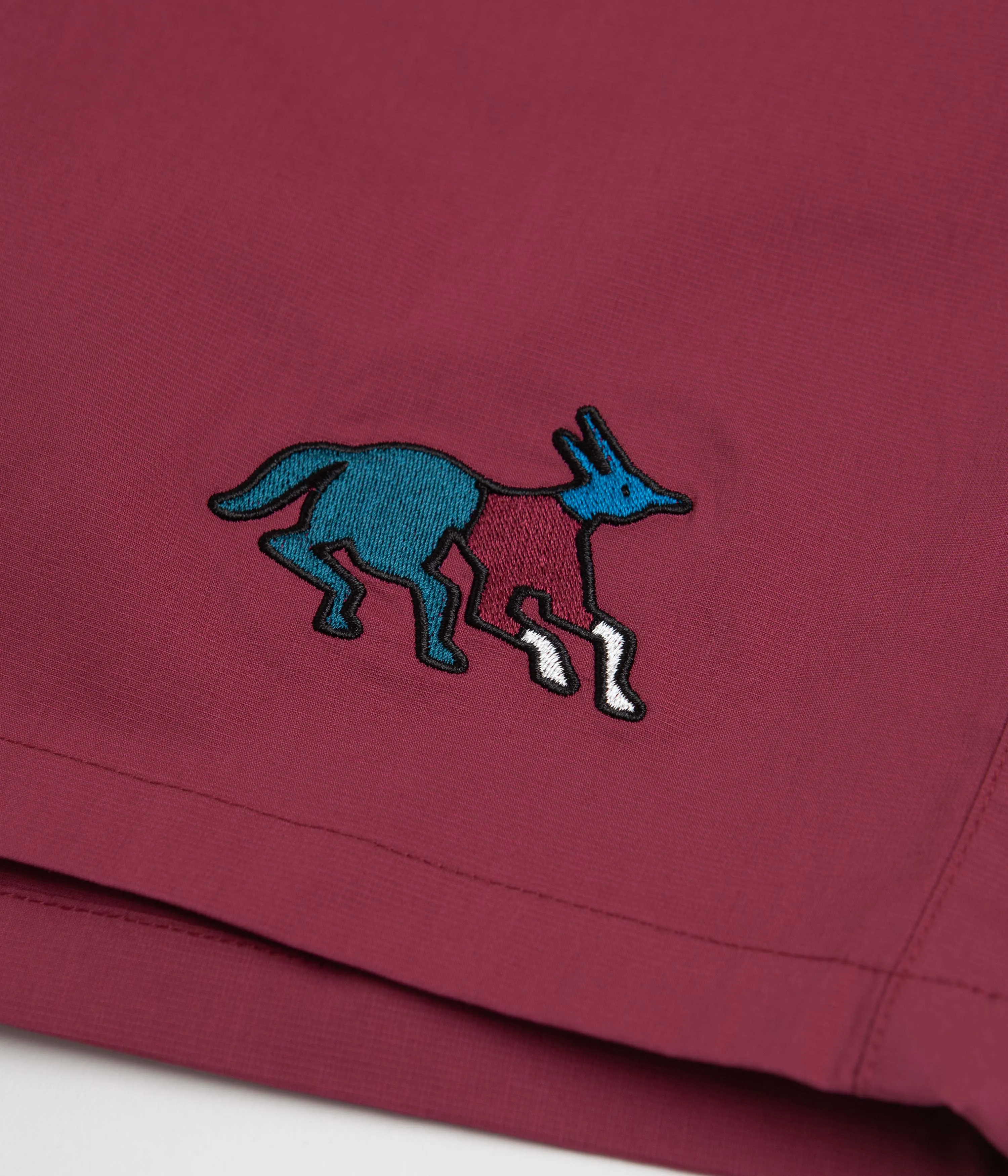 by Parra Anxious Dog Shorts - Wine Parra Clothing
