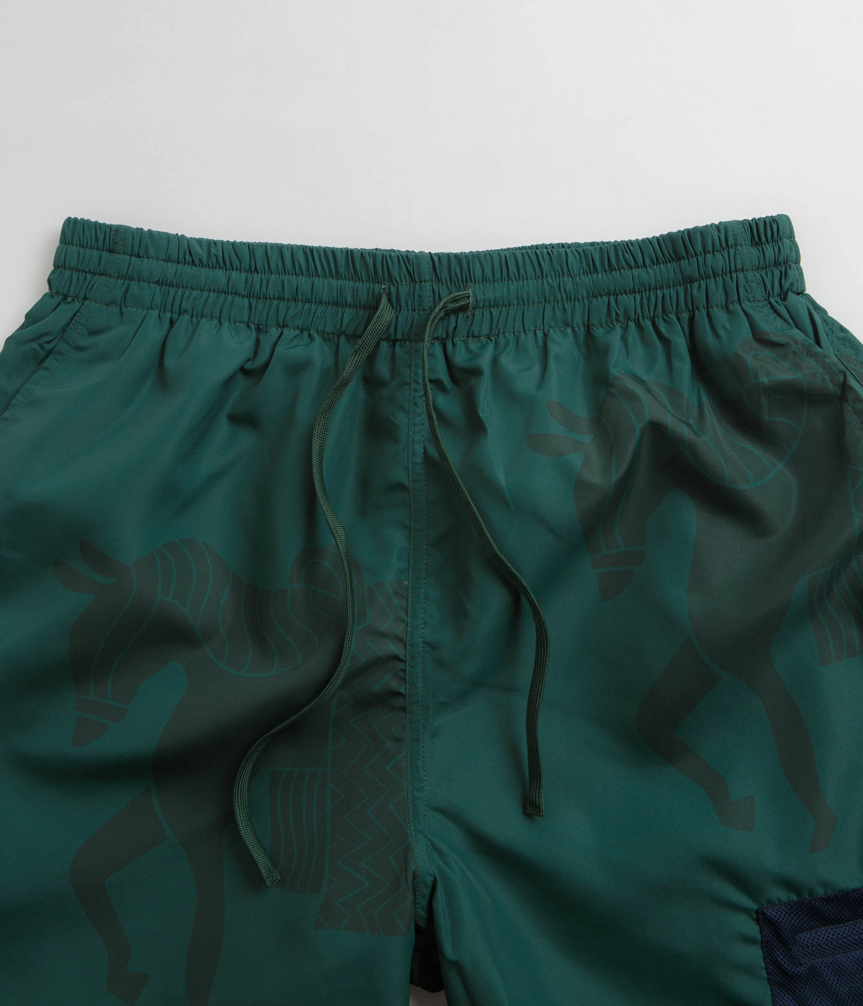 by Parra Short Horse Shorts - Pine Green Parra Clothing