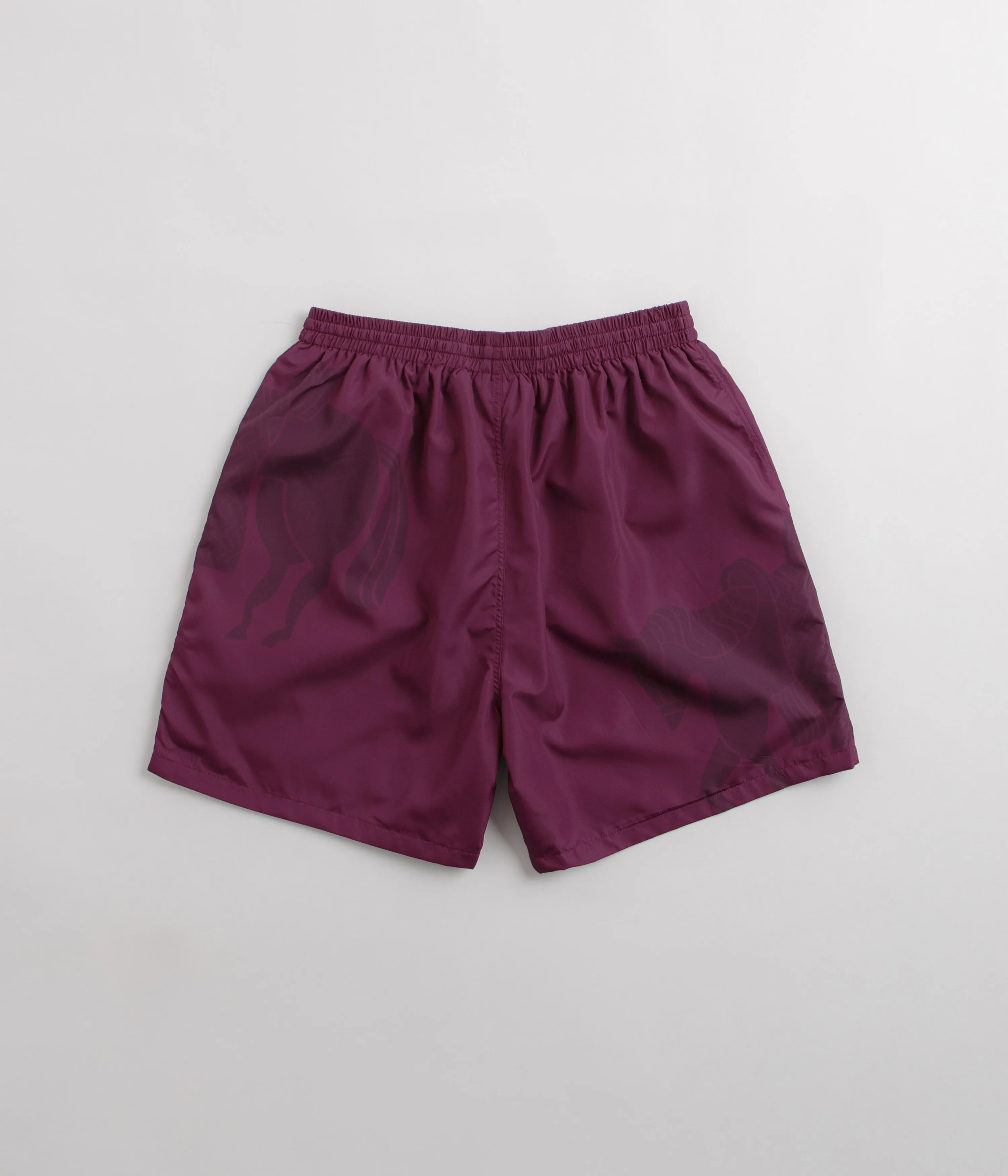 by Parra Short Horse Shorts - Tyrian Purple Parra Clothing