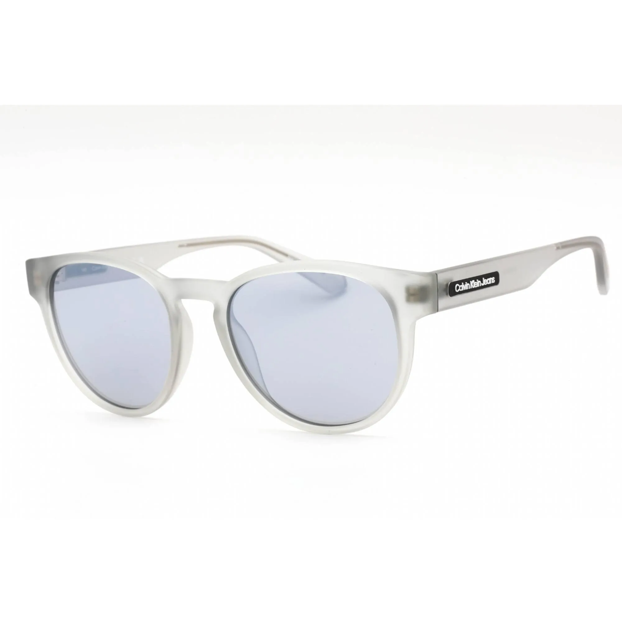 Calvin Klein Jeans Unisex Sunglasses - Crystal Clear Plastic Round | CKJ22609S 971 Calvin Klein Sunglasses