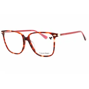 Calvin Klein Men's Eyeglasses - Full Rim Burgundy Havana Plastic Frame | CK22543 609 Calvin Klein Eyeglasses