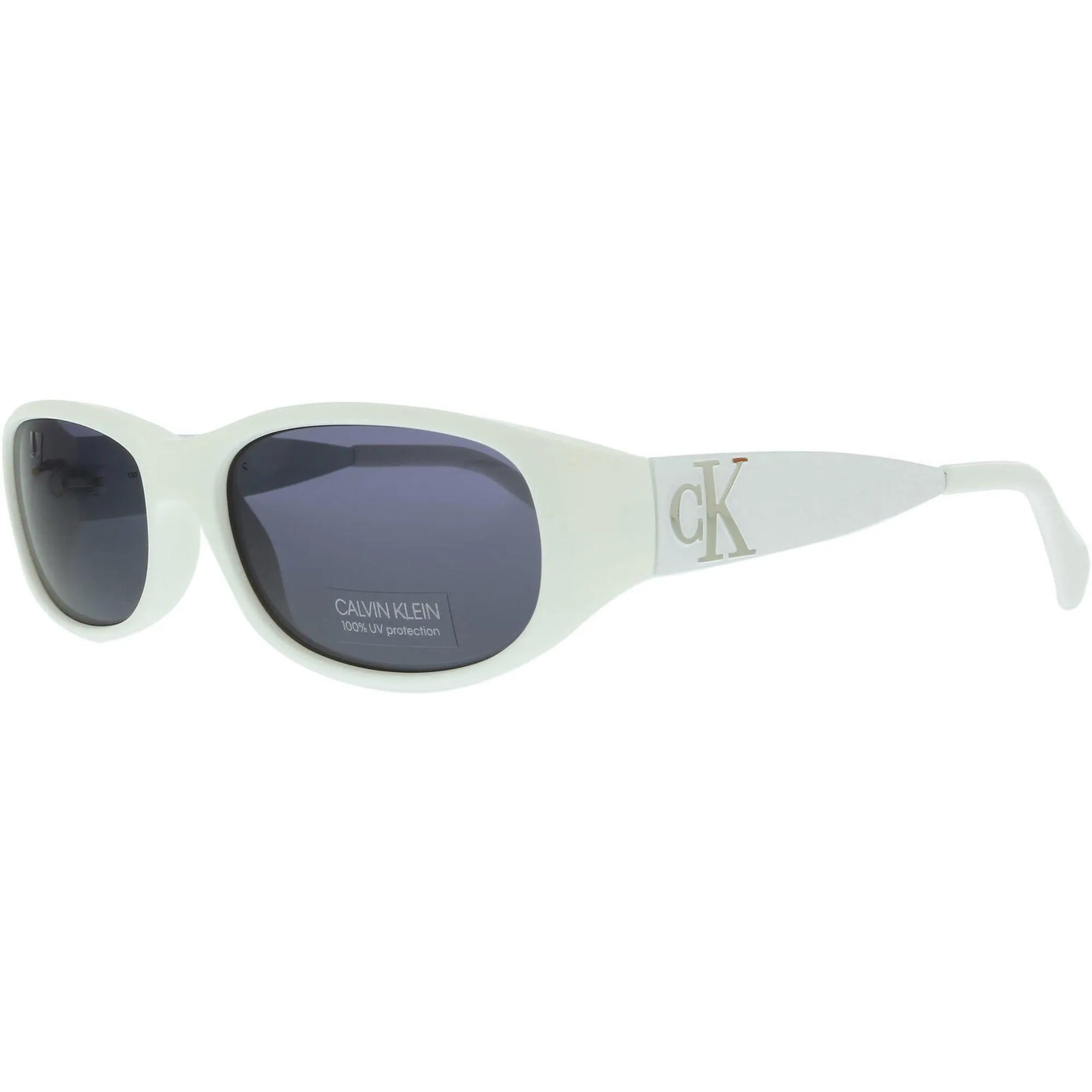 Calvin Klein Unisex Sunglasses - Chalk Rectangular Frame | CALVIN KLEIN CK21516S 104 Calvin Klein Sunglasses