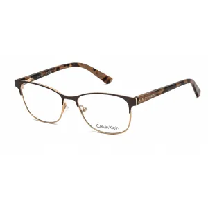 Calvin Klein Women's Eyeglasses - Brown Metal Cat Eye Full Rim Frame | CK19305 200 Calvin Klein Eyeglasses