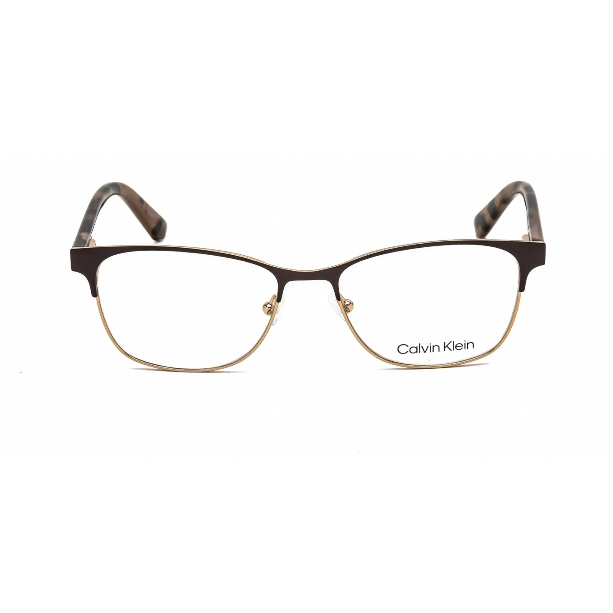 Calvin Klein Women's Eyeglasses - Brown Metal Cat Eye Full Rim Frame | CK19305 200 Calvin Klein Eyeglasses