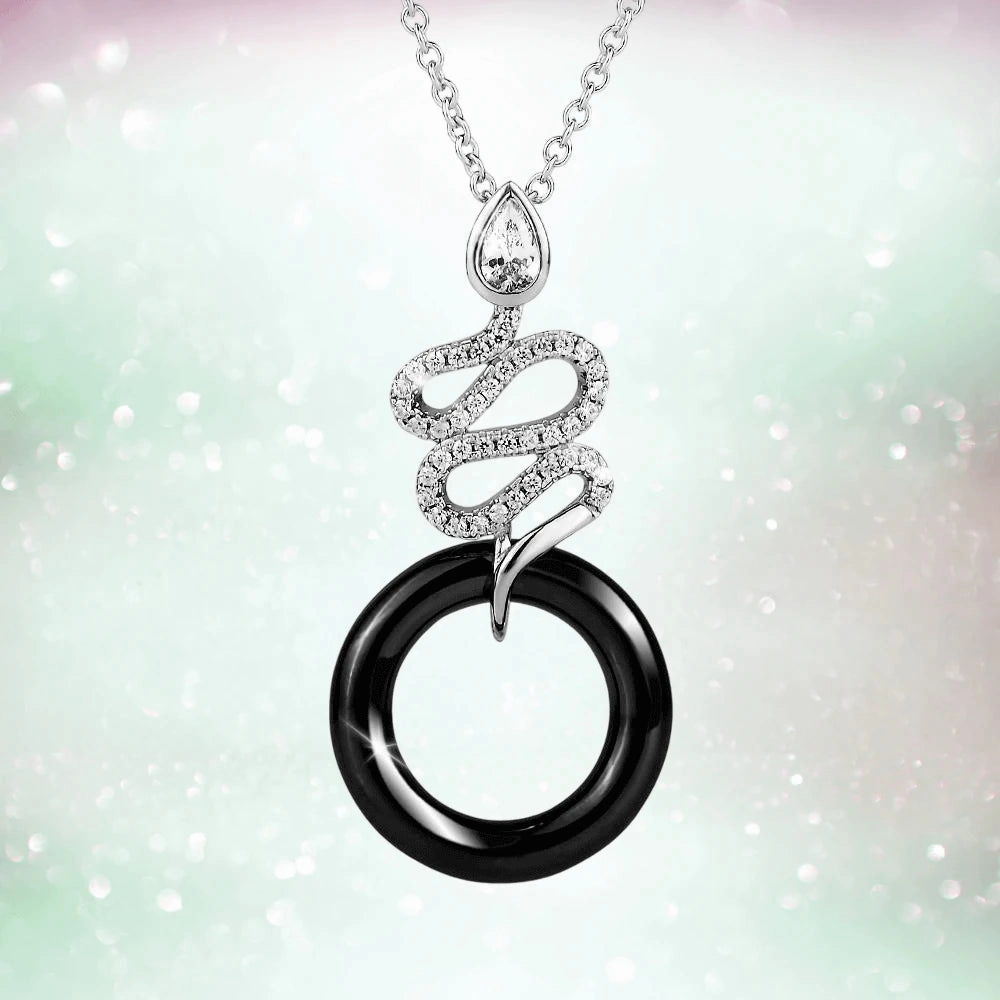 Ceramica Serpent Pendant