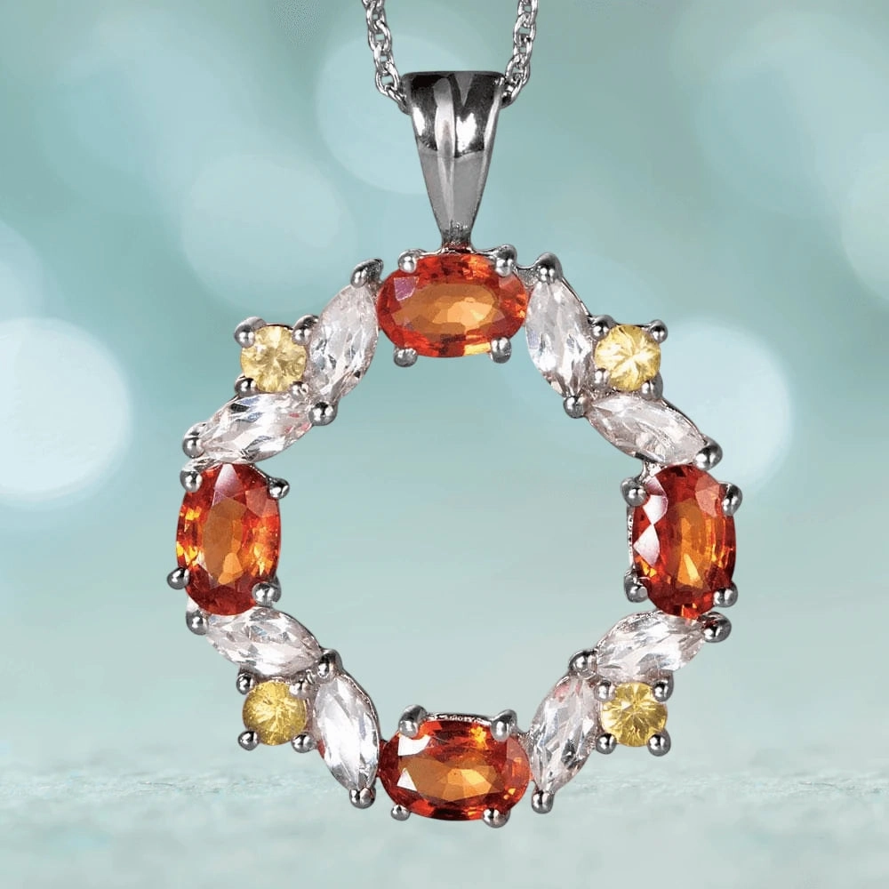 Champagne Sapphire Pendant