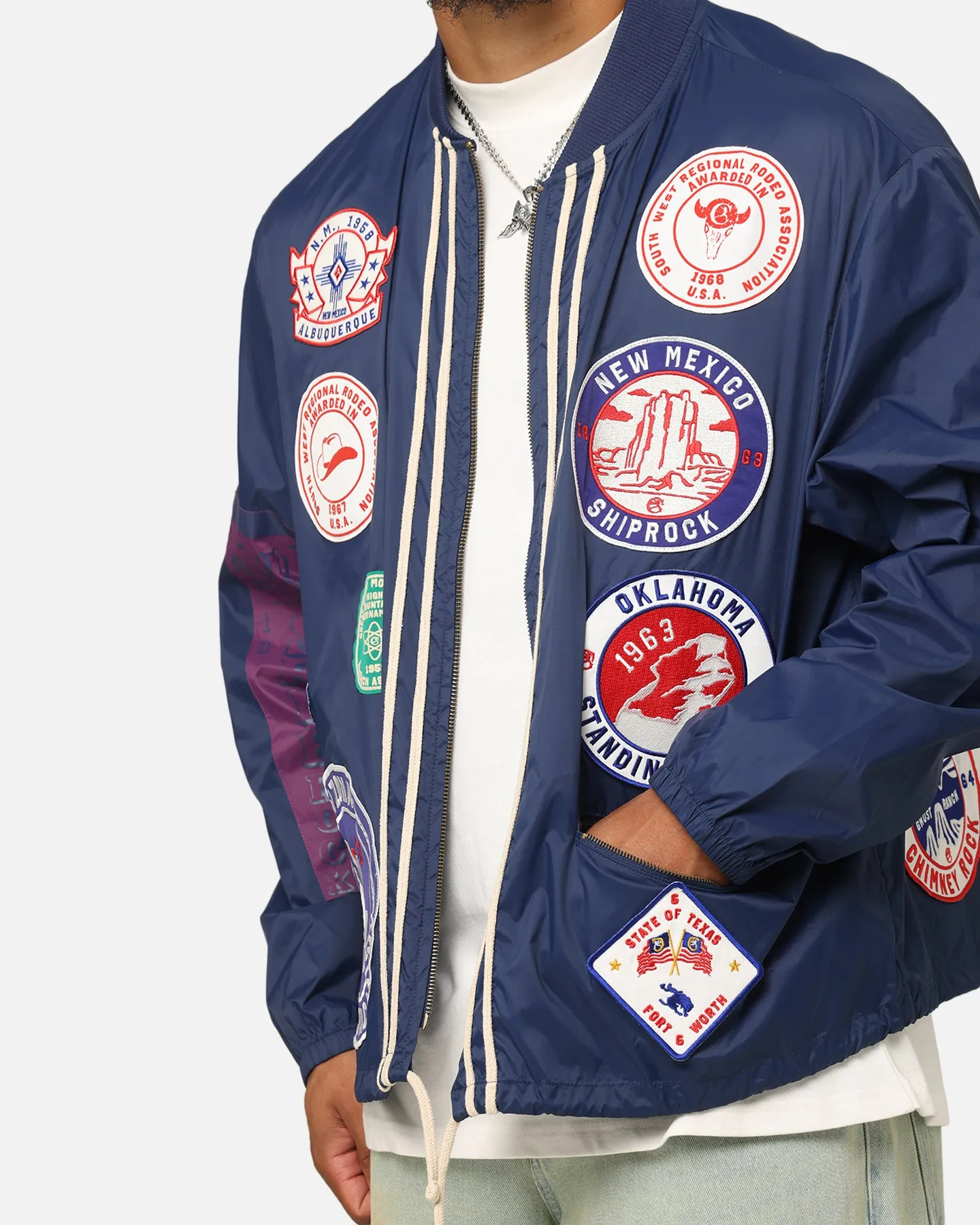 Champion Clothing Champion 60's Souvenir Jacket Athetlic Navy Cream