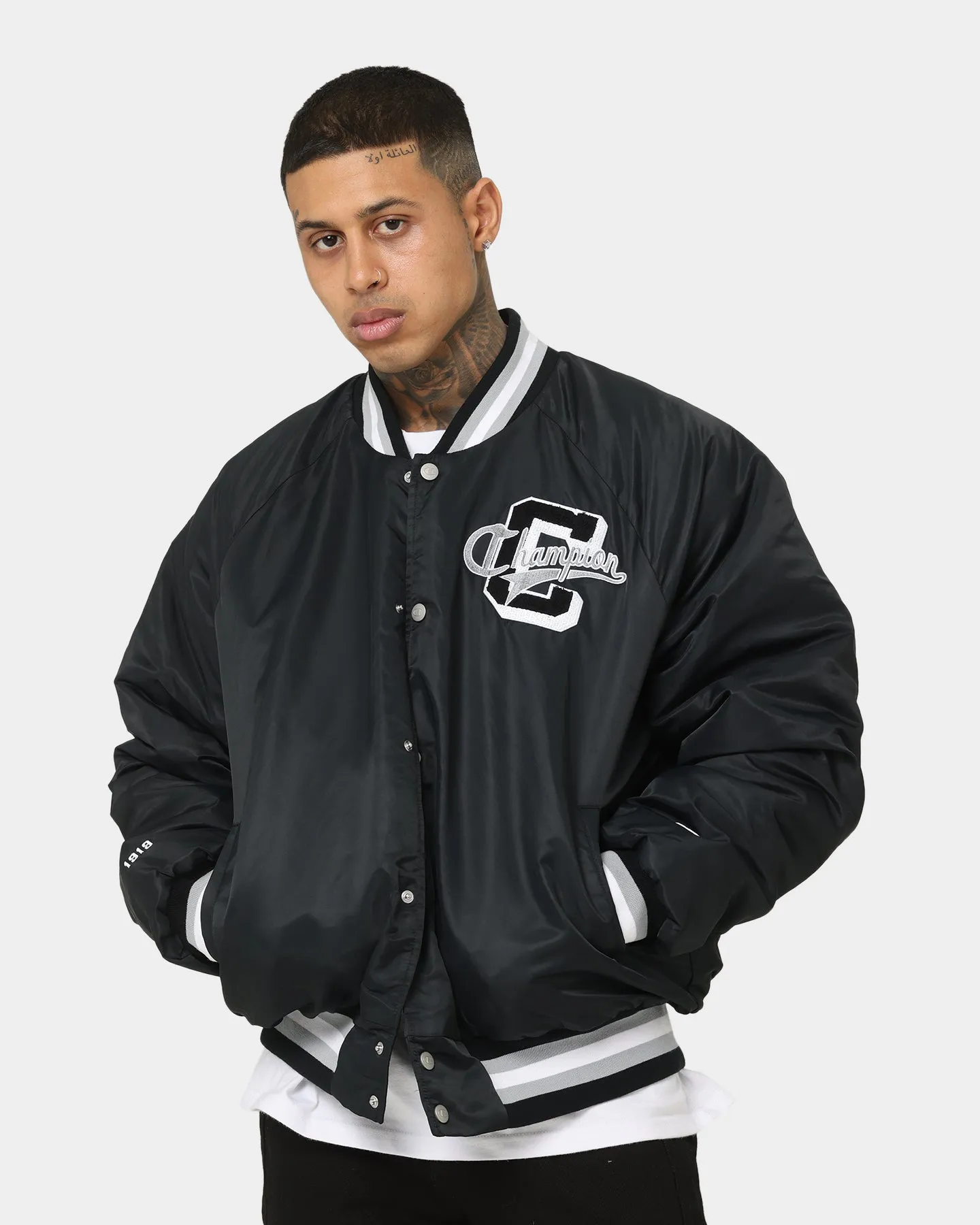 Champion Clothing Champion LFS Letterman Jacket Black