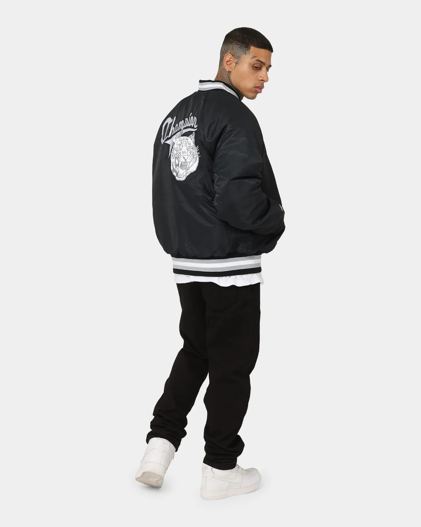 Champion Clothing Champion LFS Letterman Jacket Black