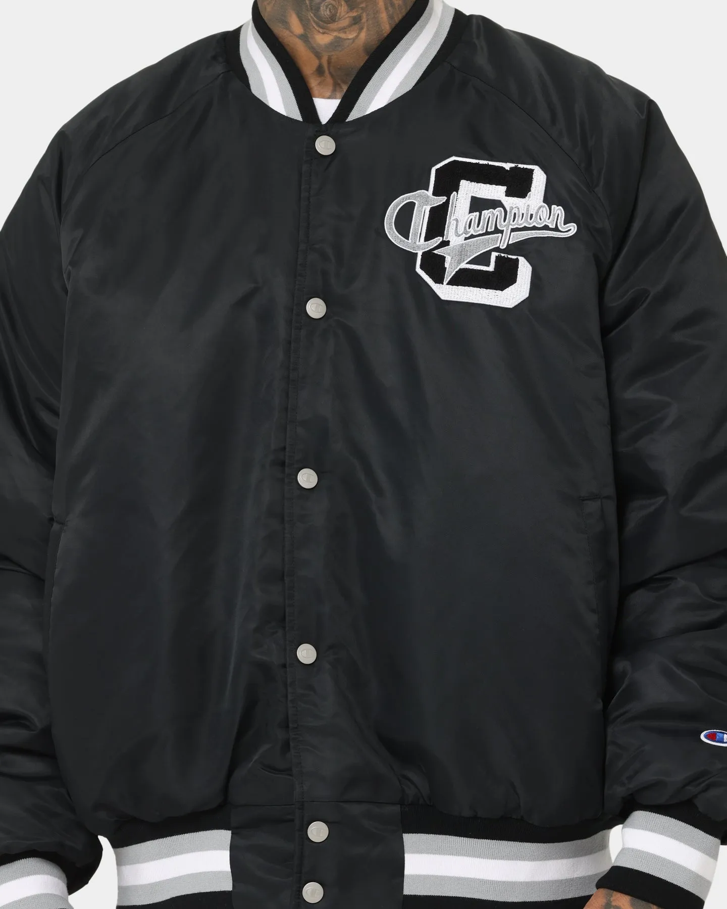Champion Clothing Champion LFS Letterman Jacket Black