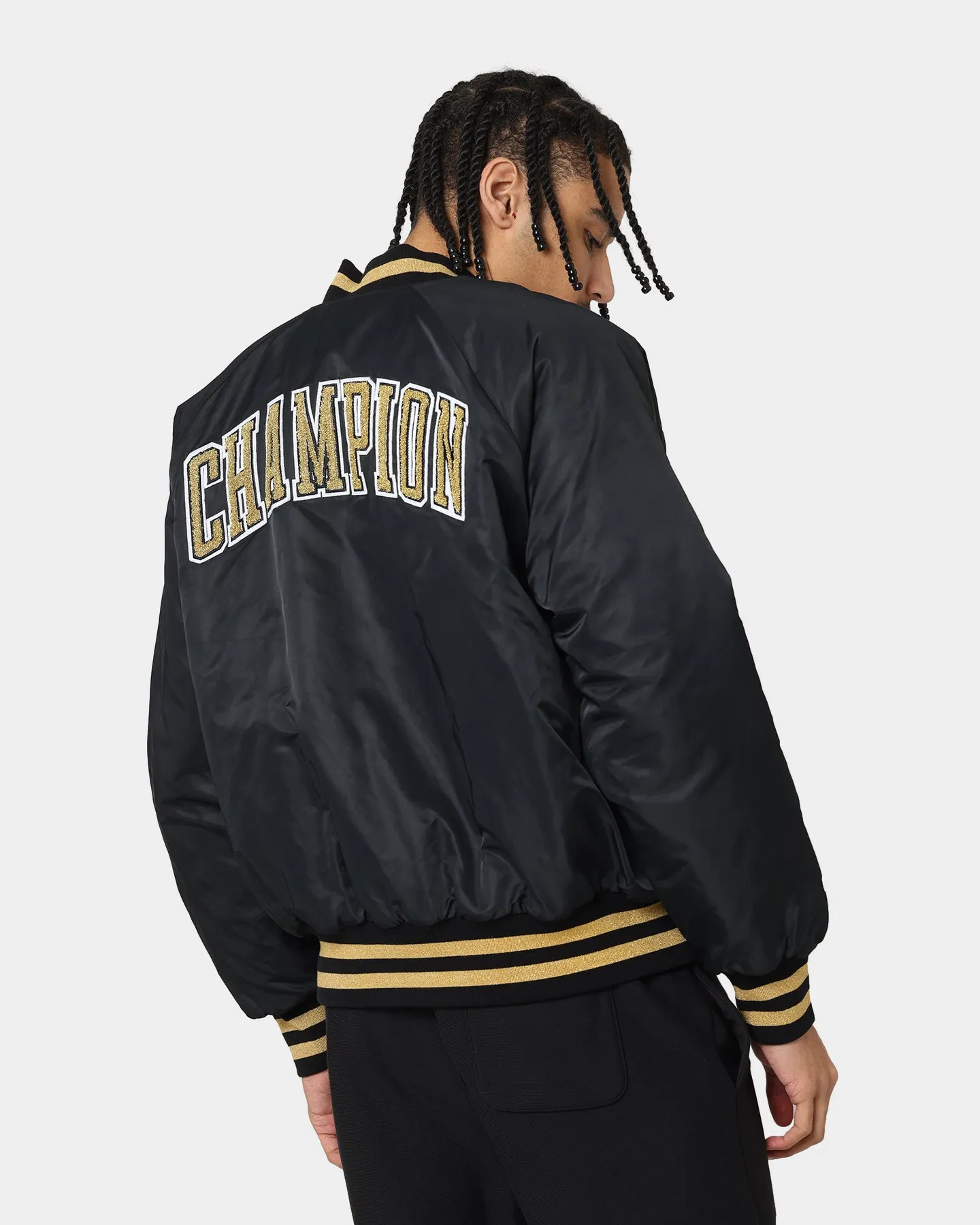 Champion Clothing Champion LFS Letterman Jacket Black/Gold
