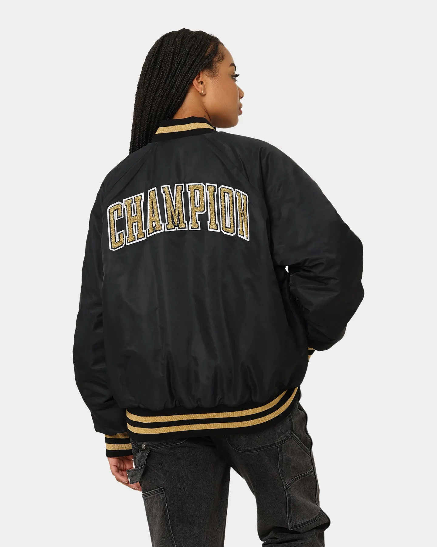 Champion Clothing Champion LFS Letterman Jacket Black/Gold