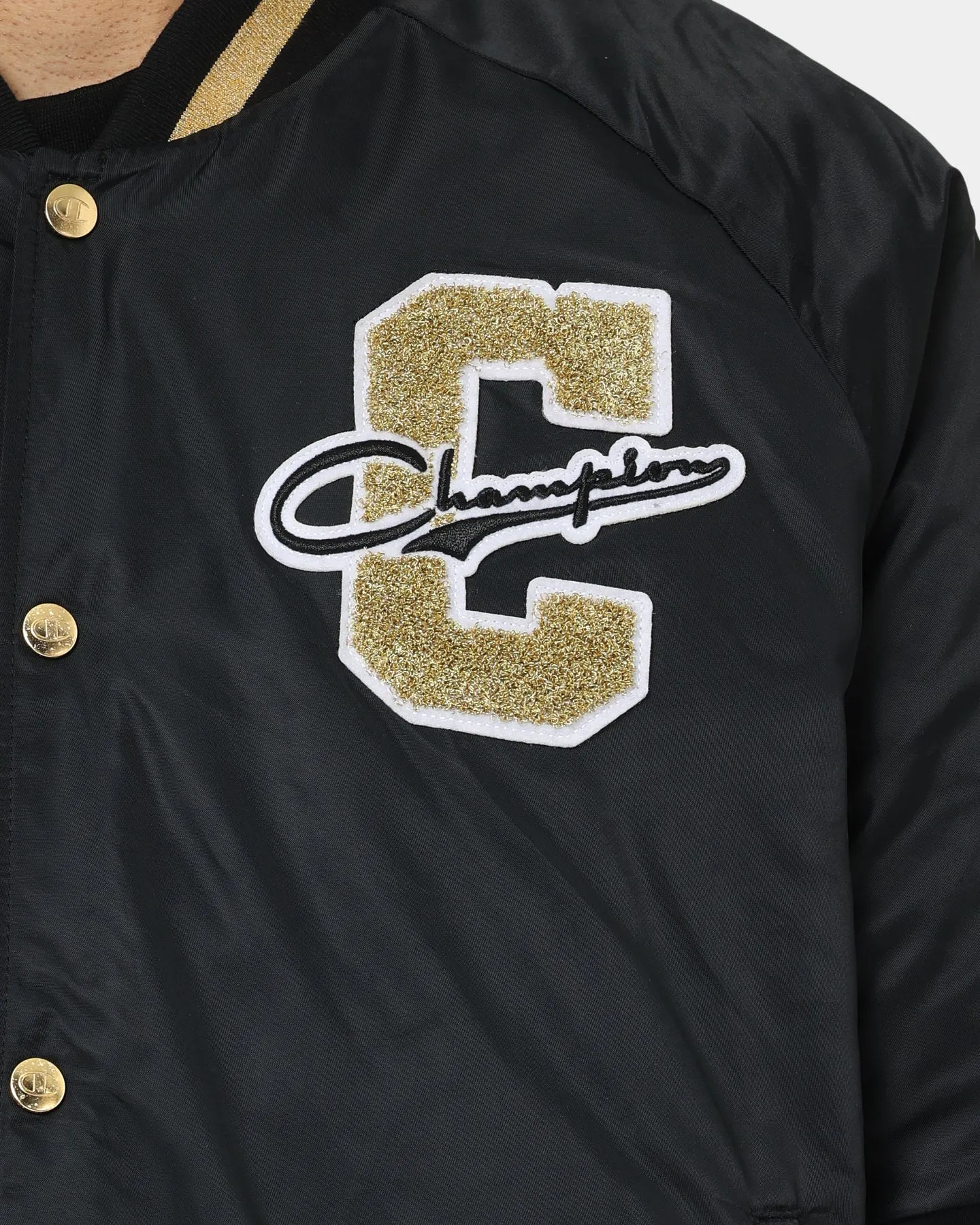 Champion Clothing Champion LFS Letterman Jacket Black/Gold
