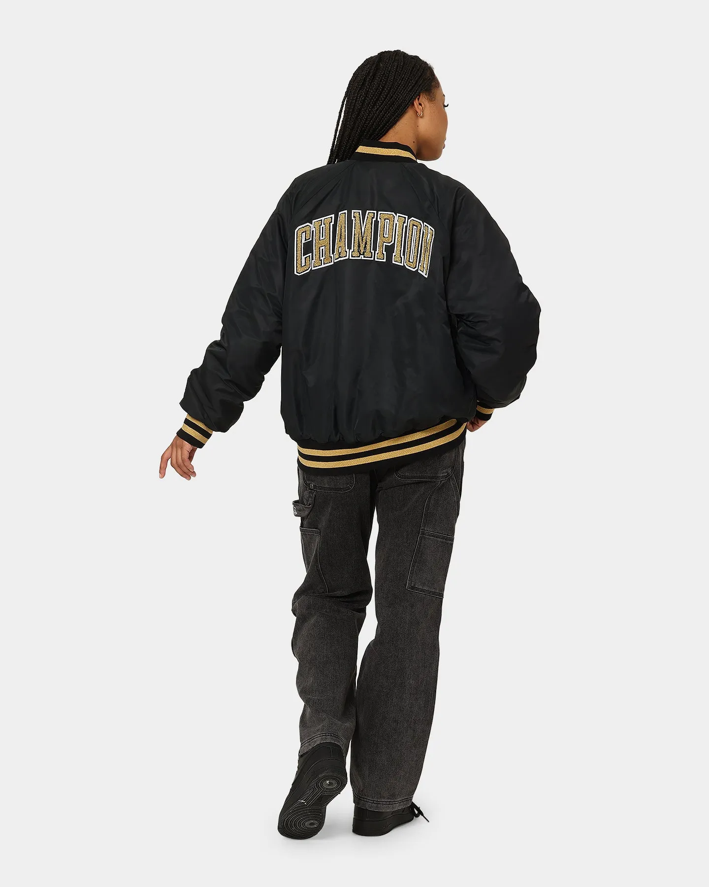 Champion Clothing Champion LFS Letterman Jacket Black/Gold