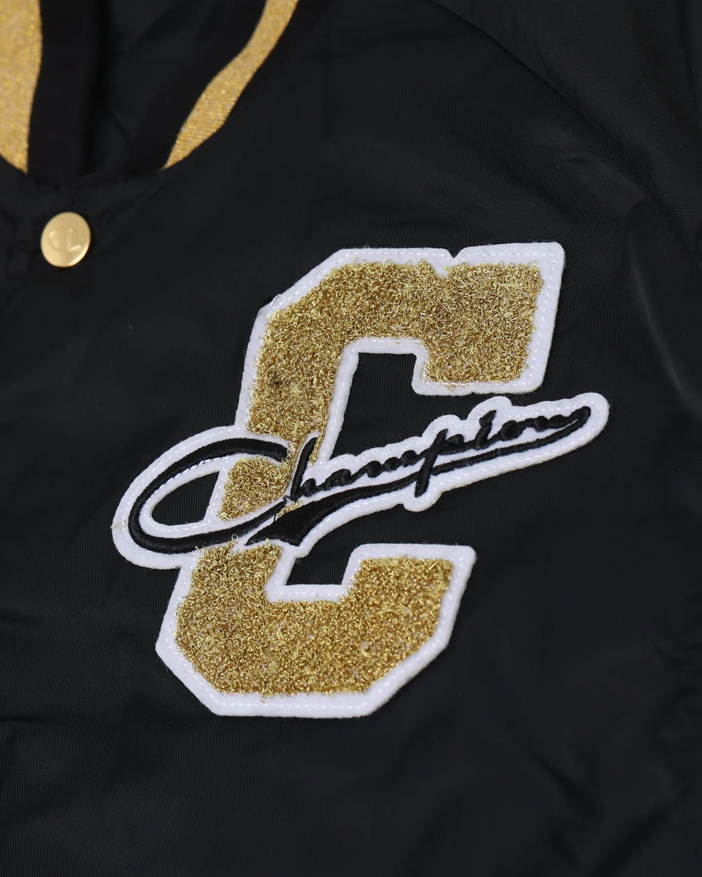 Champion Clothing Champion LFS Letterman Jacket Black/Gold