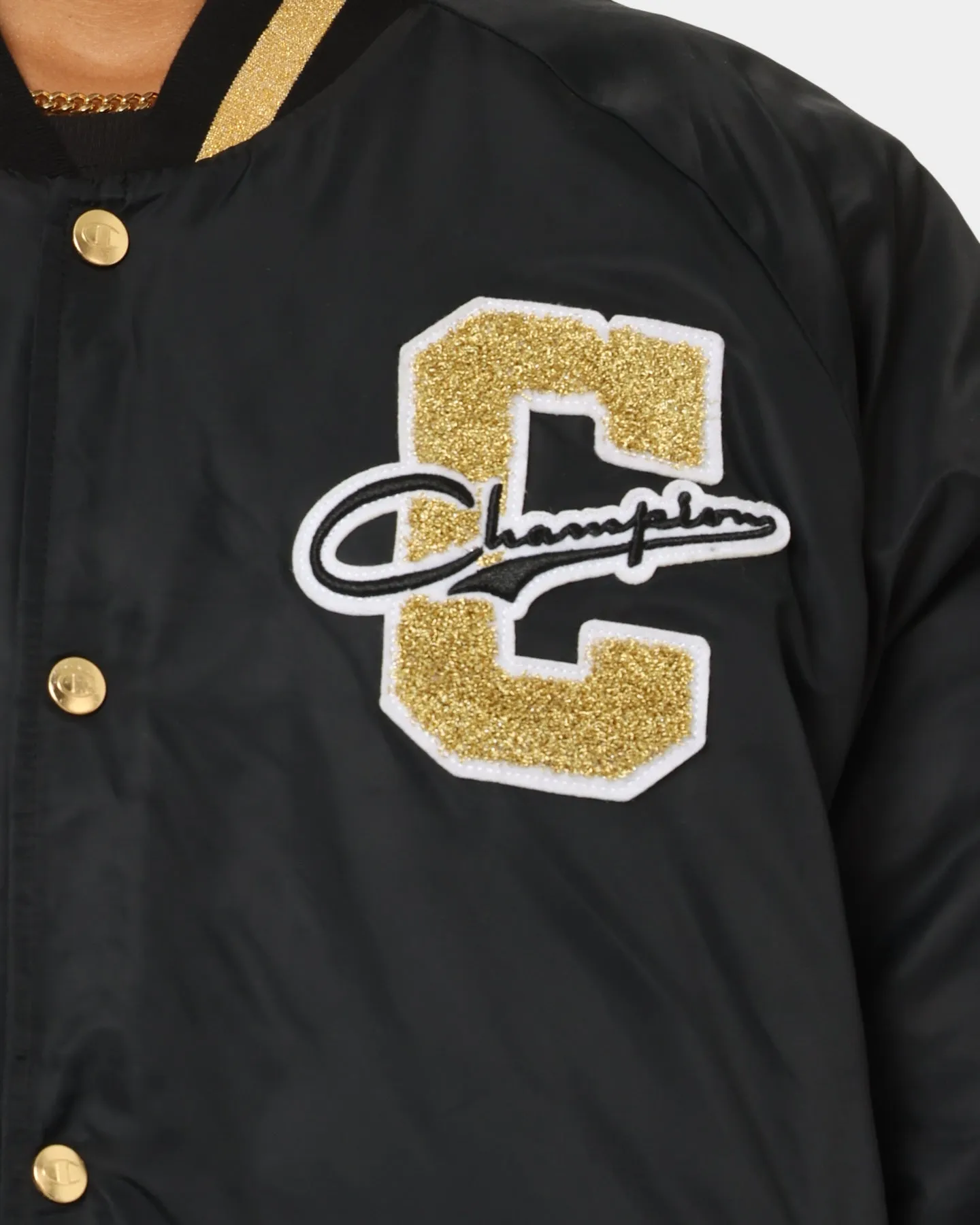Champion Clothing Champion LFS Letterman Jacket Black/Gold