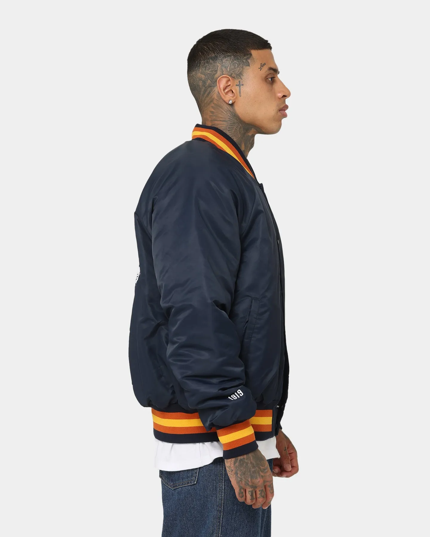 Champion Clothing Champion Lifestyle Letterman Jacket Navy
