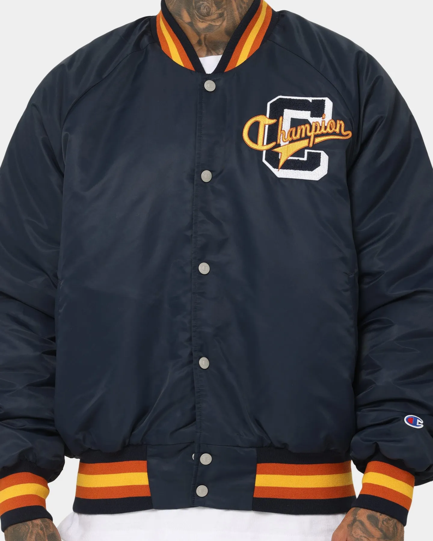 Champion Clothing Champion Lifestyle Letterman Jacket Navy