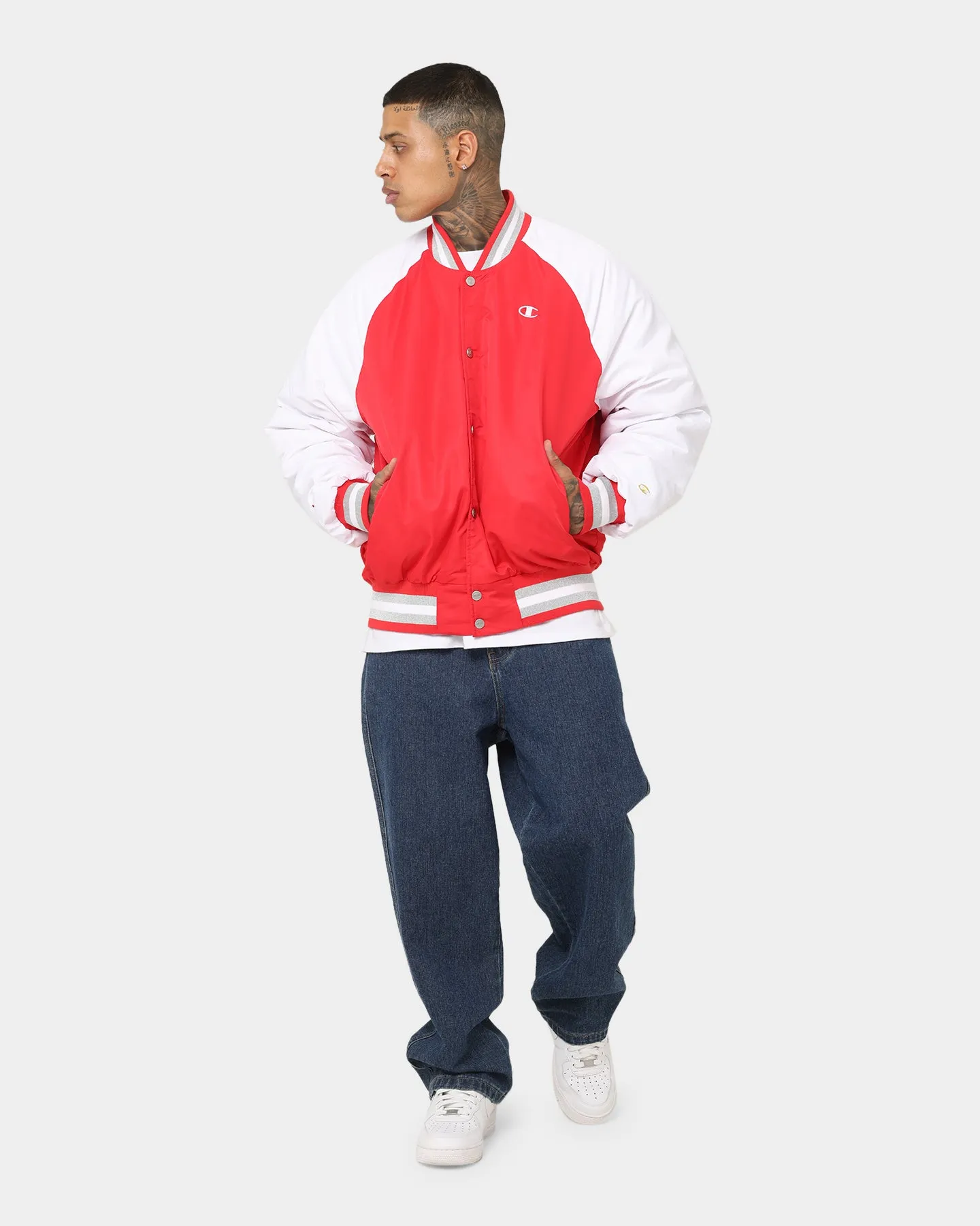 Champion Clothing Champion Rebel USA Letterman Jacket Red Spark Csi