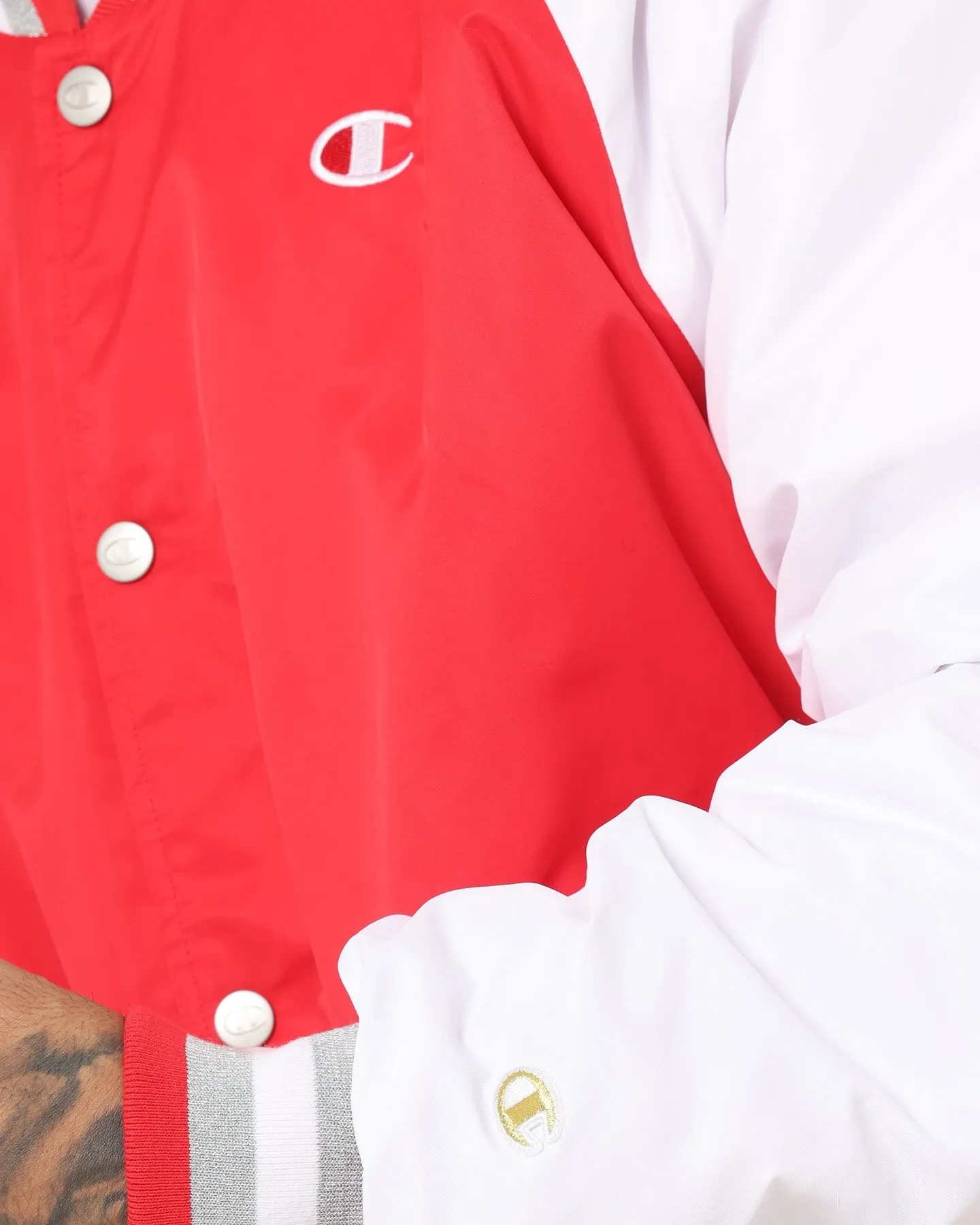 Champion Clothing Champion Rebel USA Letterman Jacket Red Spark Csi