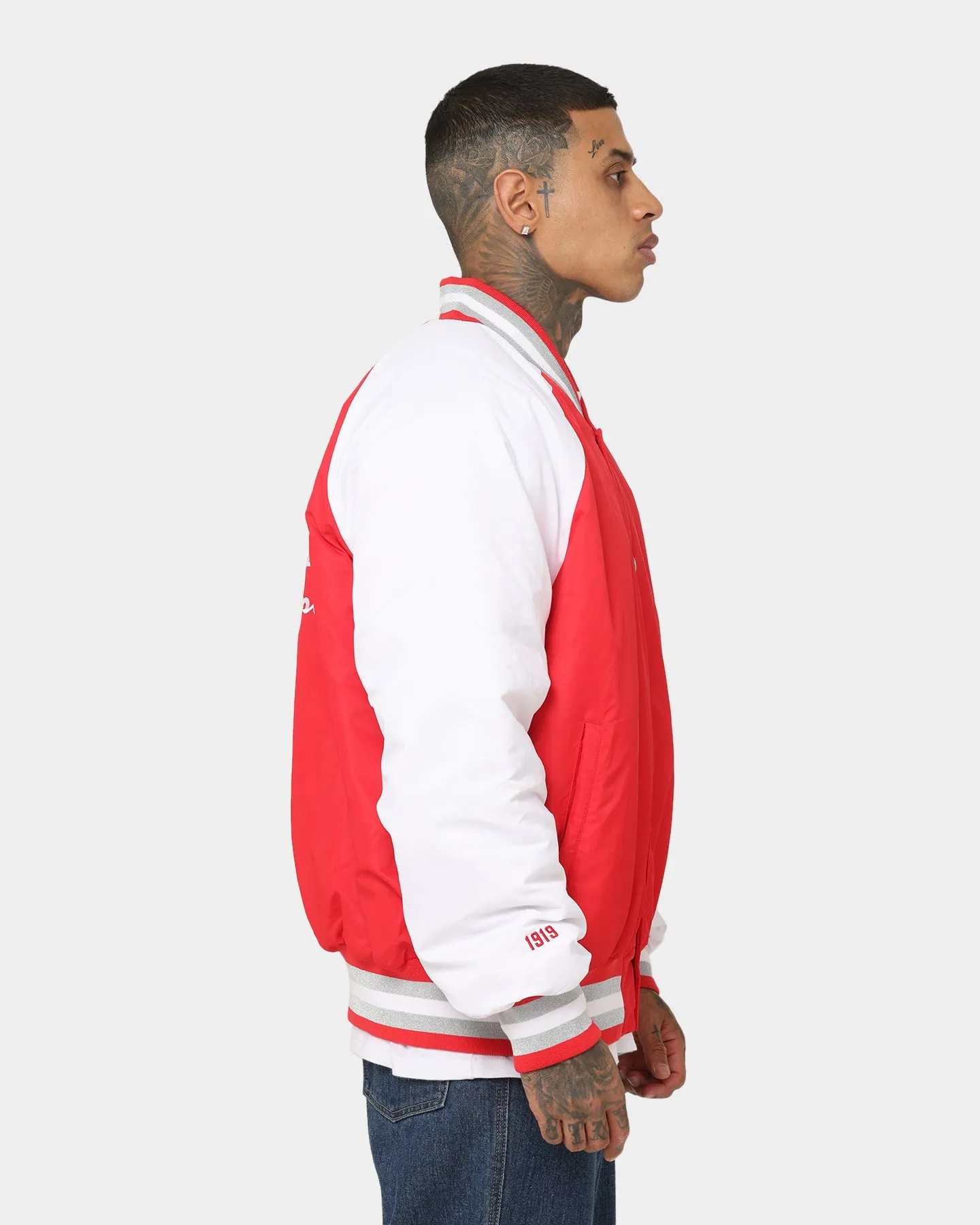 Champion Clothing Champion Rebel USA Letterman Jacket Red Spark Csi