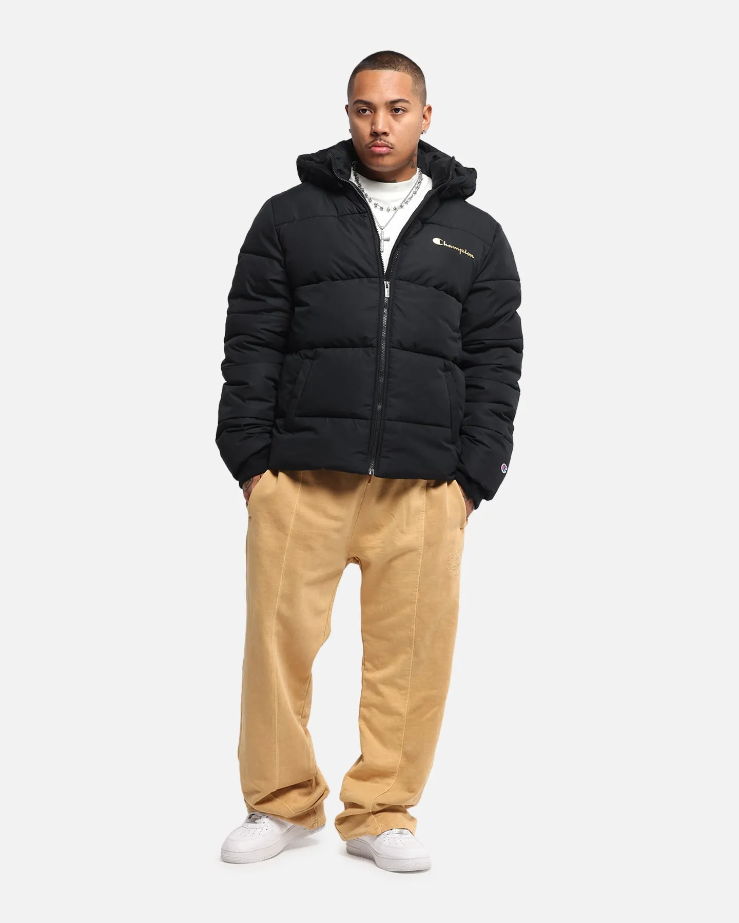 Champion Clothing Champion Rochester Puffer Jacket Black/Gold