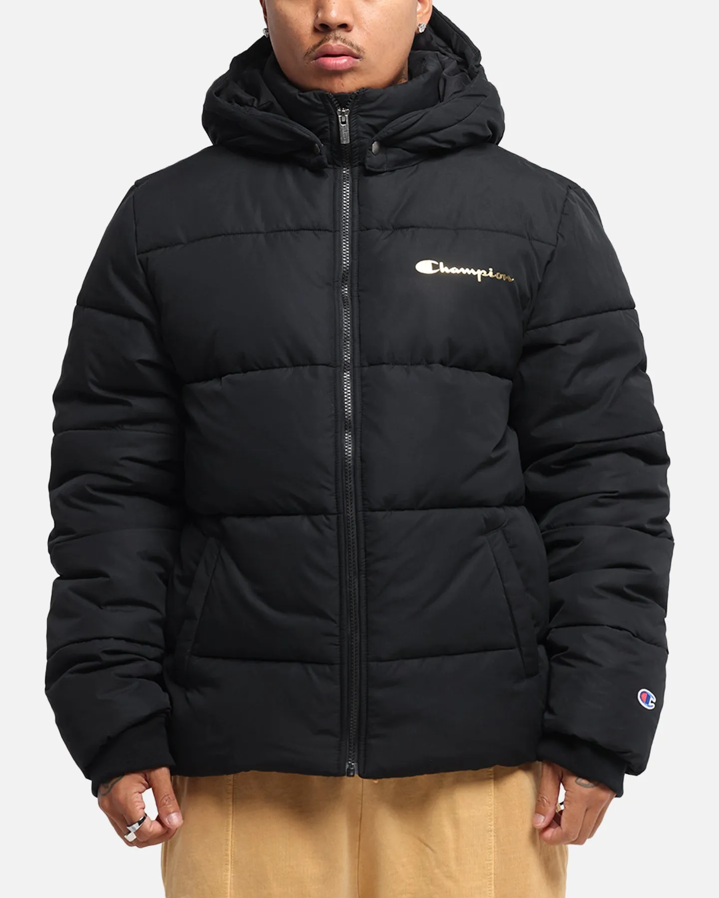 Champion Clothing Champion Rochester Puffer Jacket Black/Gold