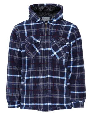 Champion Dumfries Mens Hooded Lumberjack Fleece Jacket Champion