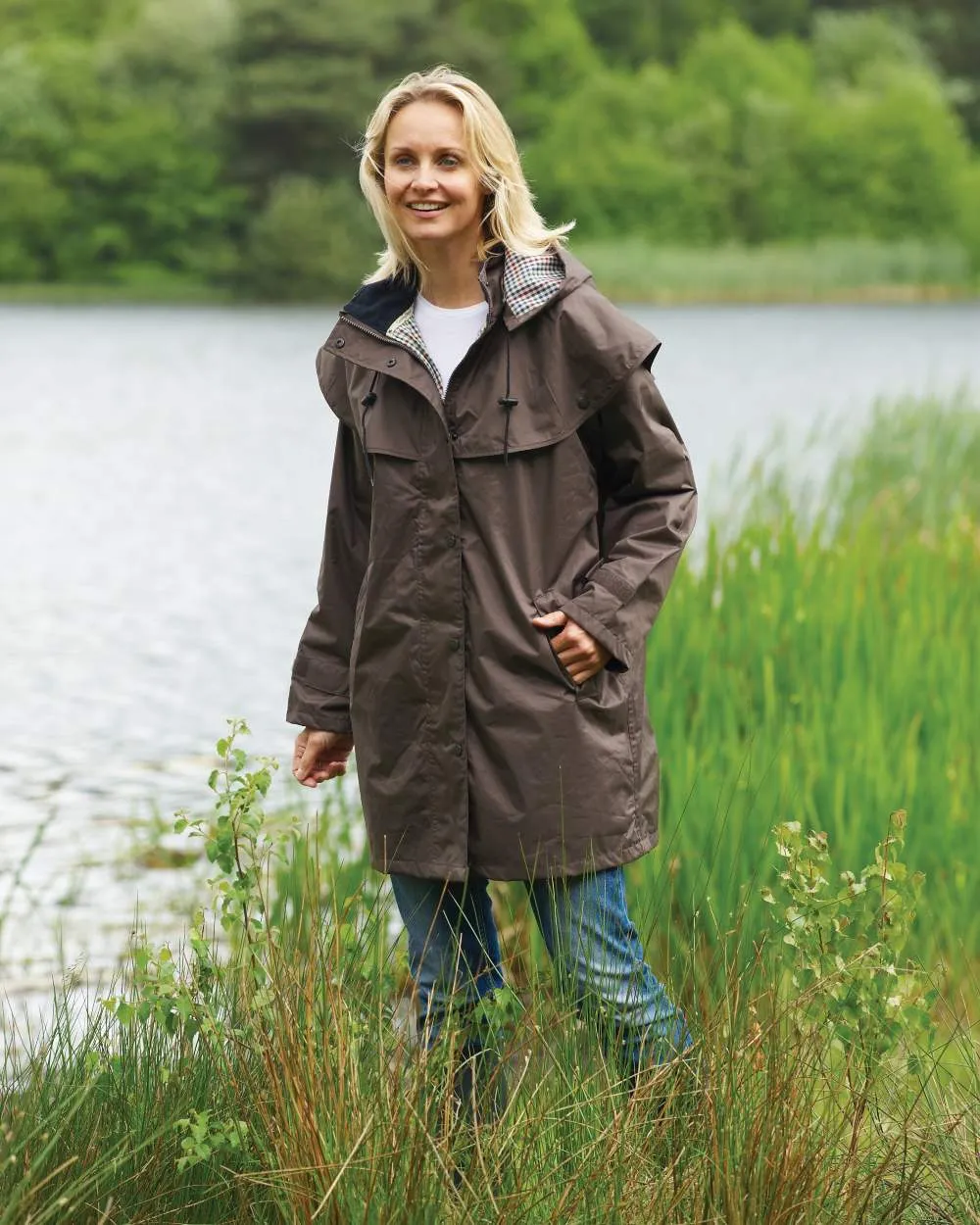 Champion Windsor Ladies Three-Quarter Length Waterproof Coat Champion