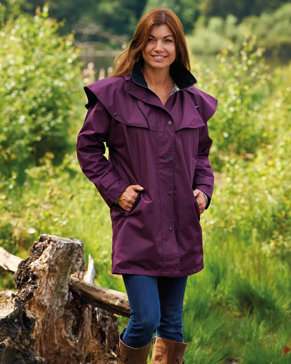 Champion Windsor Ladies Three-Quarter Length Waterproof Coat Champion